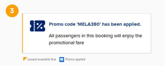 promo code step 3