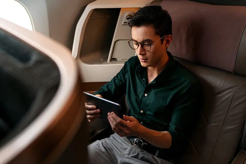 クリスフライヤー会員は無制限の無料機内Wi-Fi