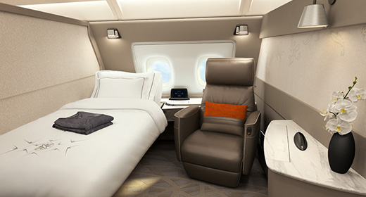 Suites on the A380 
