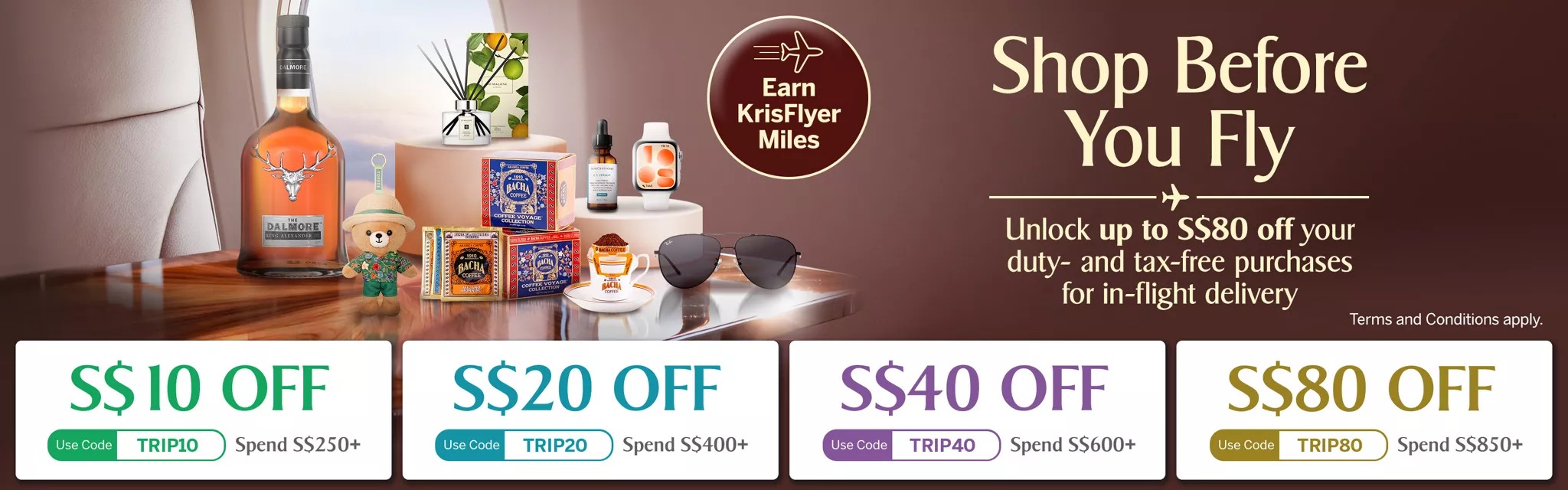 Shop before you fly