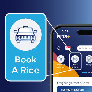 Step 1 - Book A Ride from Kris+ homepage